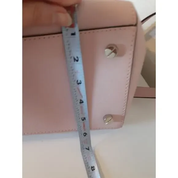 Michael Kors Ciara Pink Leather Large Satchel Purse Handbag Exc Condition - Picture 12 of 15